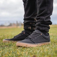 Fox Black Canvas Shoes